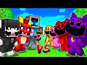 Nightmare Critters VS Smiling Critters in Minecraft!
