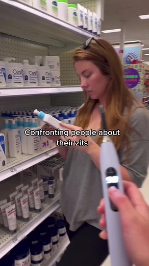 Another Public reaction! You will actually he SHOCKED at the results😭😭 #fyp #fypシ #foryou #fypage #foryourpage #fypシ゚viral #viral #popular #lighttherapy #publicreaction #skincare #skintok #zit #acne #luminancered link in bio to purchase!