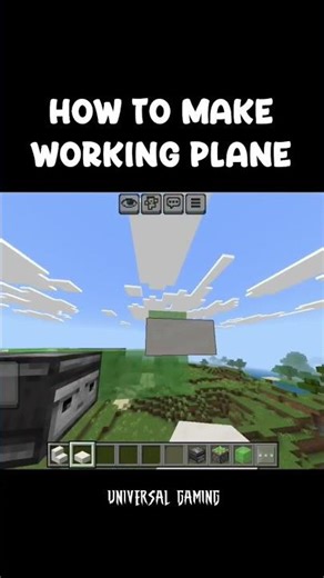 HOW TO MAKE WORKING PLANE IN MINECRAFT || #minecraft #minecraftbuilding