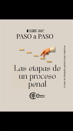 📚 El proceso penal tiene reglas, etapas y momentos clave. Saber en qué punto estás puede darte ventaja. #procesopenal #campoliabogados #JuicioOral #derechopenal #DejamosHuella | Campoli Abogados
