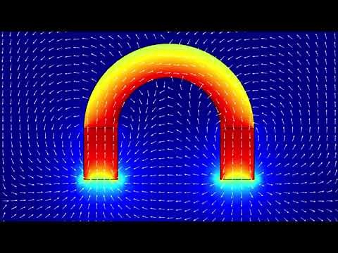 Modelling a horseshoe permanent magnet using Comsol Multiphysics