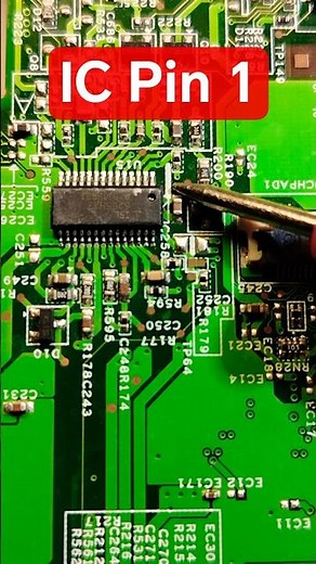 Integrated Circuits: Identify ICs pin 1 easily #shorts #motherboardrepair
