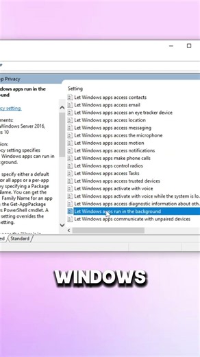 Disable Background Apps on Windows 11 #pctips #windows11