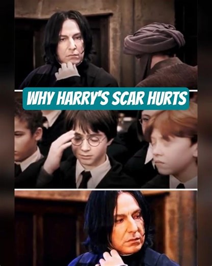 Why Harry Potter's Scar hurts when he looks at Snape #harrypotter #snape #voldemort #wizardingworld