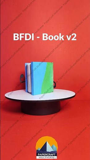 DIY Papercraft: Book v2 BFDI-3D Model Tutorial! #papercraft #diy #foryou #viralvideo