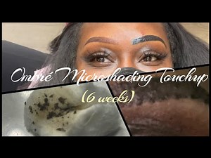 Ombré Microshading Touchup (6 weeks) + Healing Process on Dark Skin