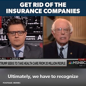 177K views · 1.1K shares | You're damn right we're going to get rid of greedy health insurance companies. We need a health care system that guarantees affordable health care to all, not one designed to make huge profits for corporations. | Bernie Sanders | Facebook