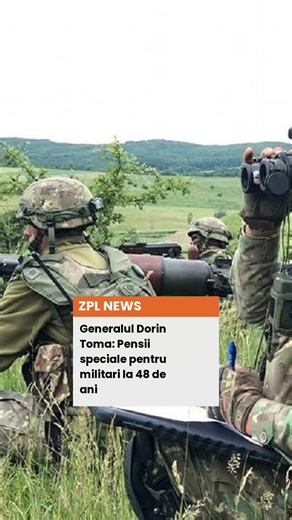 Generalul (r) NATO Dorin Toma a criticat sistemul de pensii militare, care permite ieșirea la pensie la 48 de ani în condiții speciale. Toma a subliniat că unele posturi administrative sunt considerate mai solicitante decât cele din teatrele de operații. Legea prevede pensionarea militarilor la 60 de ani, dar vârsta scade în condiții de muncă speciale. Detalii complete pe zpl.ro #pensii #militari #DorinToma