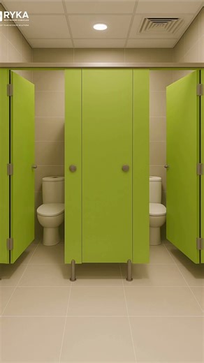 Public Restroom Partitions | Durable & Modern Washroom Cubicles | Ryka Restroom