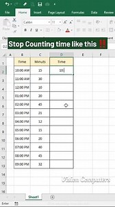 26K views · 214 reactions | Stop counting time like this❌ Use this tricks  #excellence #exceltips #exceltricks #spreadsheets #exceltipsandtricks #exceltutorial #ExcelForBeginners #msexcel #excelhacks #exceltutorials | Vision Computers | Facebook