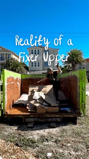 Liz Rishel | Home & DIY on Instagram: "Our little beach cottage didn’t start with charm (and still working on it) but with creepy crawl spaces, chaos, and a cockroach infestation. We really looked at this and said, “Yep, this is the one.” But she’s gonna be real cute."