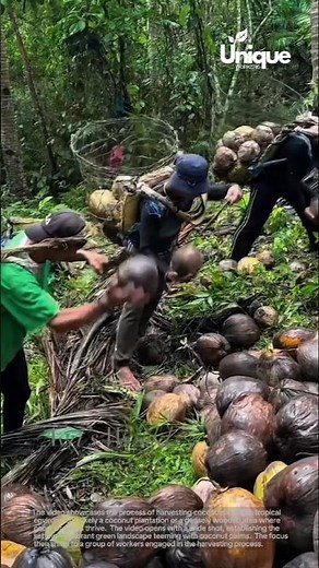 Sustainable coconut farming: harvesting and preserving the crop