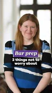 Bar prep: 2 things not to worry about