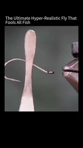 Science | curiosity | Technology on Instagram: "This 60-second clip shows the creation of a hyper-realistic artificial fly used in fly fishing. Using a hook, dubbing, feathers, and fine thread, the maker carefully builds an orange-bodied insect imitation, ending with a side-by-side comparison against a real insect. While the caption jokingly claims it can “fool all fish,” experienced anglers point out an important truth: in fly fishing, realism alone doesn’t catch fish. What really matters is na