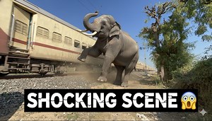Angry Elephant Overturns Train | Shocking Wildlife Attack Caught on Camera 😱 #Elephant #Wildlife #ForestLife #AnimalSurvival #JungleLife #WildlifeVideo #NatureIsWild #ShockingVideo #RareMoment #SaveWildlife | Crazy Life Gujarati
