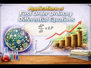 Applications of First Order Ordinary Differential Equations.