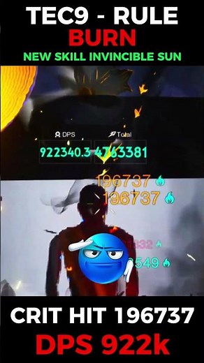 ONCE HUMAN BUFF TEC9 BURN DPS 922K CRIT HIT 196K🥶#oncehuman
