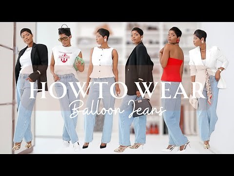 HOW TO WEAR A BALLOON JEANS | 9 COMFY CHIC OUTFIT IDEAS for summer | ama loves beauty