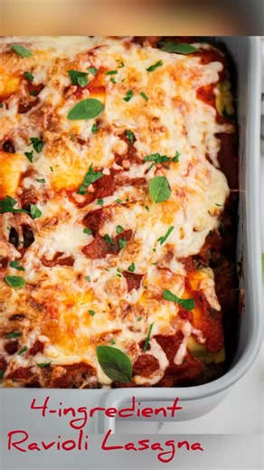 This 4-ingredient ravioli lasagna is my kind of dinner! 🙌 Minimal prep, big comfort-food vibes, and it can easily be made gluten-free by swapping in gluten-free ravioli. Perfect for busy nights when you need something easy that everyone will actually eat. Save this one for later! Comment - RECIPE - for the link! https://www.mommyhatescooking.com/ravioli-lasagna #easyweeknightdinner #raviolilasagna #comfortfood #4ingredientrecipes | Mommy Hates Cooking
