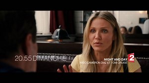 Elle voulait juste un mec, elle est tombée sur LE mec. Cameron Diaz et Tom Cruise dans la comédie d'espionnage "Night and day", à 20.55. | France tv