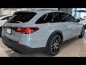 2024 Mercedes E 450 All-Terrain 4MATIC Wagon (Manufaktur Alpine Grey color) Visual Review