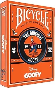 Amazon.com: Bicycle Disney Classic Goofy - Juego de cartas inspiradas : Juguetes y Juegos