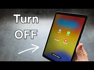 How to Turn OFF Samsung Galaxy Tab A11+