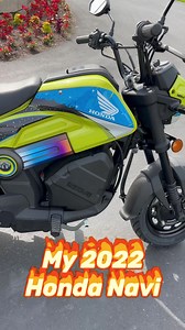 I bought a 2022 Honda Navi powered by a Honda 110cc engine with a CVT, 110 MPG and a a few very cool features, including a removable & waterproof storage compartment I’m so excited to start riding her around! #Honda #ridered #HondaNavi #love #motorcycle | HondaPro Jason