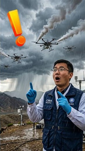 China Created Artificial Rain with Drones 🌧️