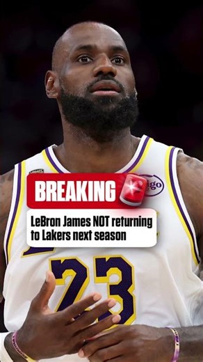 LeBron James won't be a Laker next season 👀 #nba #brekingnews