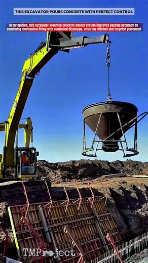 Extreme Construction Machine That Pours Concrete With Precision Control