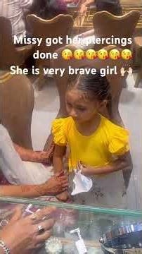 My brave doll😘😘😘😘🙌🏻 #youtubeshorts #mychannel #subscribe #piercing #first #vlog #shorts #reels