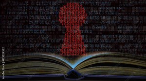 Learning computer language. The computer code. Word CODE