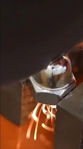 This is the process of cutting a nut head using a special grinding machine.