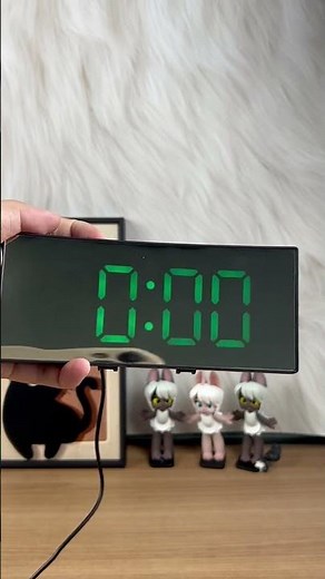 Smart mirror clock with modes & led display #mirror #clock #modes