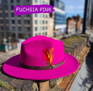 Customizable Wool Felt Fedora: Handmade Crushable Leather Band Hat - Etsy