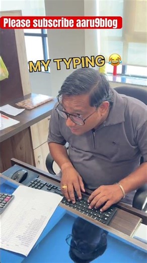 Office work typing speed, 😂😂😂 #comedy #trending #comedypair #viral #fun