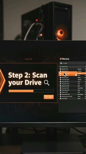 Recover Deleted Files in Seconds 🔥 | Easy Method#DataRecovery#TechTips#FileRecovery#ComputerTips