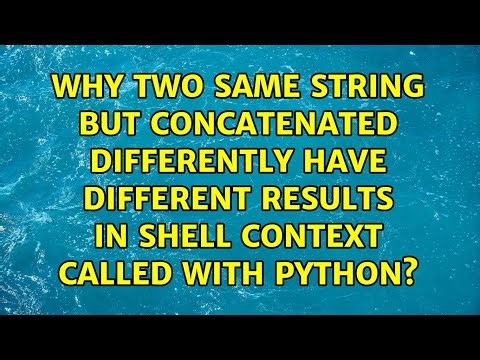 Why two same string but concatenated differently have different results in shell context called...