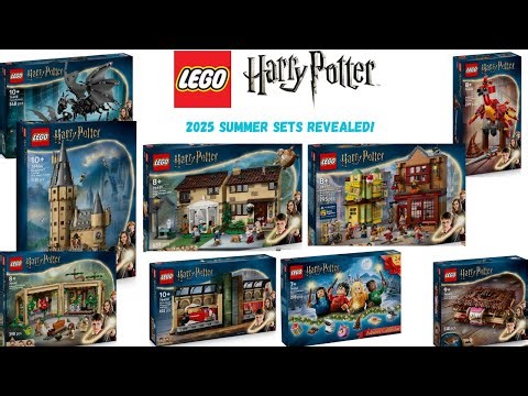 ALL LEGO Harry Potter Summer 2025 Sets Revealed! (Great Tower, Diagon Alley, Herbology, and More)