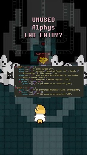 Alphys UNUSED True Lab Entry? #undertale #deltarune #sans #tobyfox #gaster #alphys #undyne #papyrus