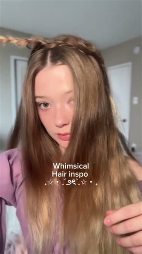 Whimsical hair inspo #hairtutorial #summerhairstyles #renfair #whimsical
