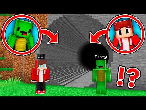JJ and Mikey Found TUNNEL of ALTERNATES JJ and Mikey in Minecraft ?!