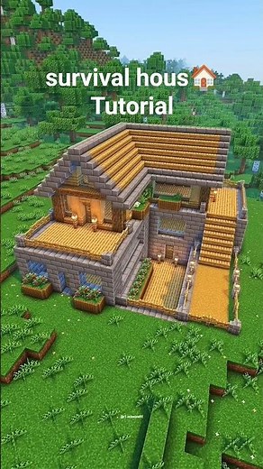 Modern Survival house🏠 | Minecraft r1+ #minecraft #shorts
