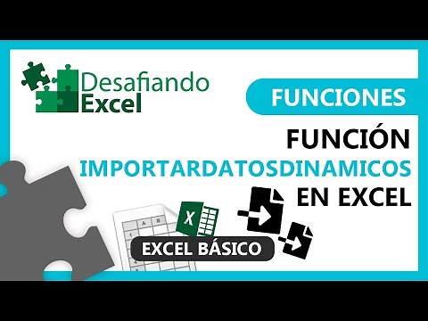 Función IMPORTARDATOSDINAMICOS en Excel | Funciones en Excel #61