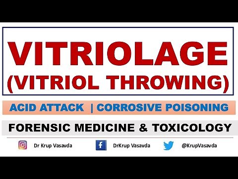 Vitriolage || Vitriol Throwing || Acid Attack || Dr Krup Vasavda