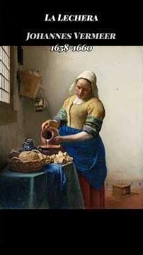 VERMEER PINNED THIS PAINTING TO CREATE PERSPECTIVE. The Milkmaid. J. Vermeer. 1658-1660