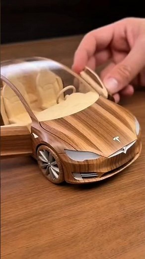 mini car make from wood #woodscraft #woodencar #wooddesigner