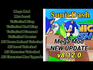 Sonic Dash APK MOD All Character Unlocked Money, Unlock Characters v8.12 0