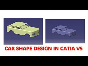 🚗 Car Shape Design in CATIA V5 | Surfacing Tutorial for Beginners